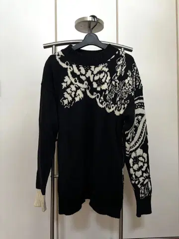 sacai 울 스웨터 사이드 지퍼