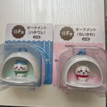 오너먼트 2개 세트 하치와레 치이카와 (먼작귀) 에니마이 복권 F상