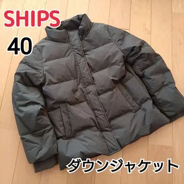 SHIPS 다운 자켓 사이즈 40 카키 따뜻한
