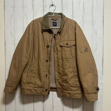 00s GAP 갭 런치 코트 보아 안감 자켓 옷깃 코듀로이