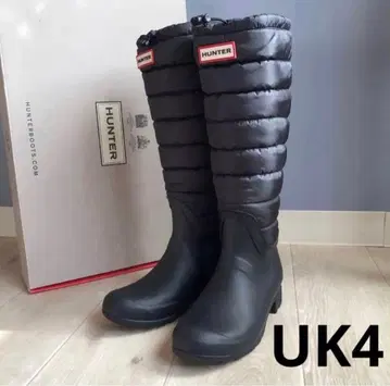 HUNTER ORIGINAL BT QUILTED LEG 퀼트 부츠 블랙