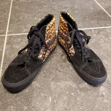 Vans x HTC 레오파드 무늬 SK8-HI 스케이트 하이