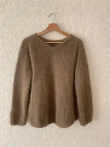 plage fur 퍼 니트 베이지