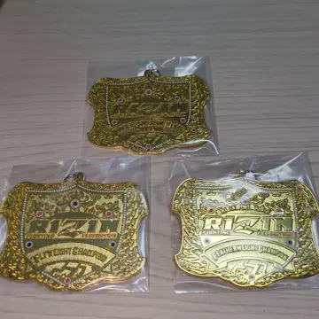 제일복권 RIZIN 챔피언 벨트 메탈 참 3개 세트