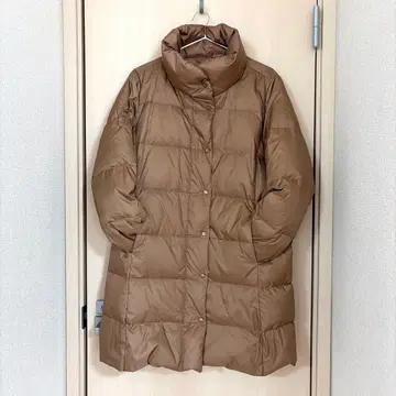 새상품급 여성용 브라운 다운 자켓 스탠드 카라 롱