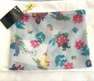 새상품 페이하이 메쉬 파우치 실버 그레이 S 사이즈