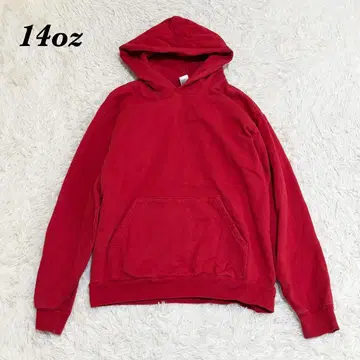 [ 새상품급 ] 로스앤젤레스 어패럴 후드티 14온스 L 레드 USA제