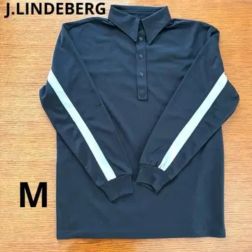 제이 린드버그 골프웨어 긴팔 피케 셔츠 M 사이즈 블랙