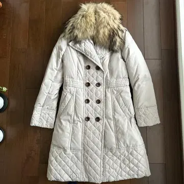 LOUNIE 퍼 트리밍 다운 자켓