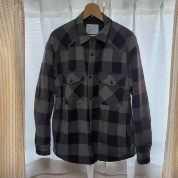 BAYFLOW 보아 안감 체크 셔츠