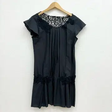 컨디션 최상 이탈리아제 코튼 레이스 원피스 44