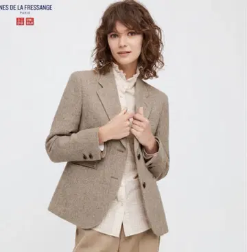 유니클로 이네스 콜라보 트위드 자켓 M