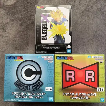 드래곤볼 로고 룸 라이트 Xmateria 트렁크스 피규어 세트