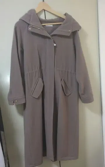 윌 셀렉션 후드 부착 롱 코트