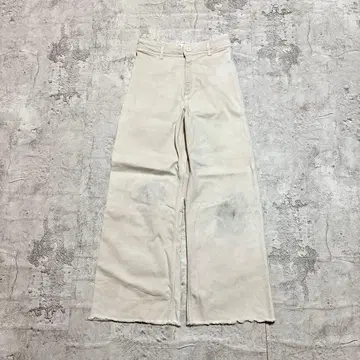 ZARA THE MARINE STRAIGHT 플레어 청바지 아이보리