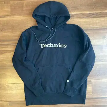 ZARA x Technics 후드 부착 후드티 M 블랙