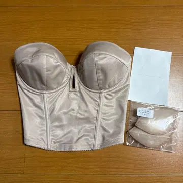 트리트 드레싱 베이지 숏 뷔스티에 f65