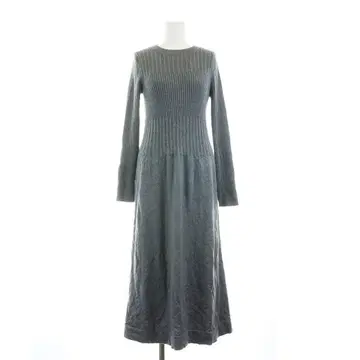 Rouge Vif 그레이 긴팔 니트 원피스