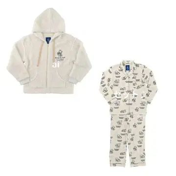 [새상품] 디즈니 스토어 푸우 후드티 긴팔 파자마 White Pooh