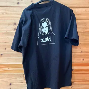 xgirl 블랙 반팔 T셔츠