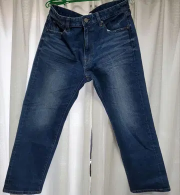 스트레이트 데님 팬츠 백넘버 34인치