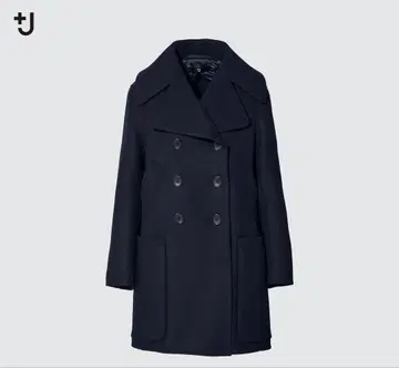 새상품 UNIQLO +J 질 샌더 더블 페이스 피코트 네이비