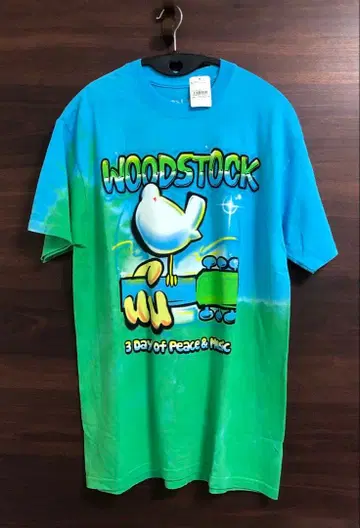 미사용 택 포함 우드스탁 WOODSTOCK T셔츠 M 페스티벌T
