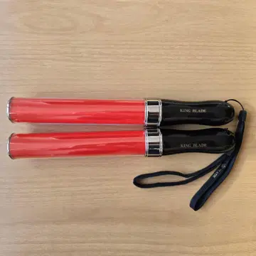 킹 블레이드 레드 단색 킹블 응원봉 2개 세트