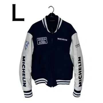 MICHELIN AWARDJACKET 블랙/크림 와펜 자수 [ L ]