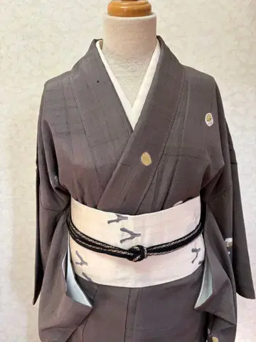 샤레모노 달마  순수 실크 명주 L 사이즈