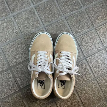 Vans 베이지 스웨이드 로우컷 스니커즈