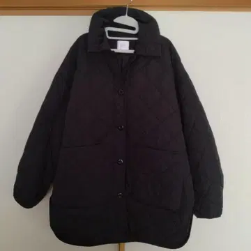 LOWRYS FARM 블랙 퀼팅 자켓