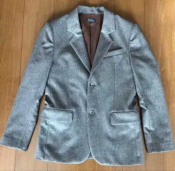 APC 그레이 베이지 울 테일러드 자켓 새상품급