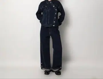 GU x rokh 데님 자켓 셋업