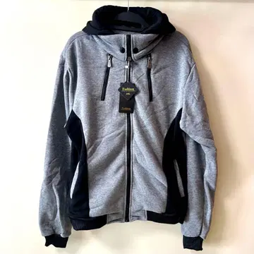 볼륨 넥 후드티