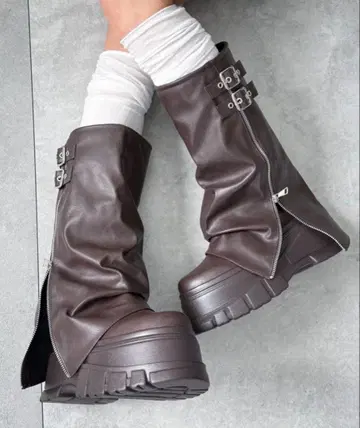 통굽 커버 롱 부츠 WEGO M 사이즈