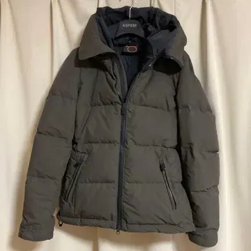 ASPESI 후드 부착 다운 자켓 다크 그레이