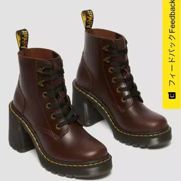 닥터마틴 제이씨 레더 플레어 힐 부츠