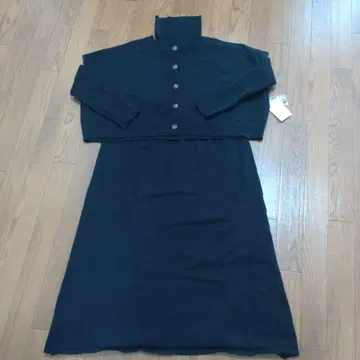 블랙 롱 니트 원피스 M 사이즈