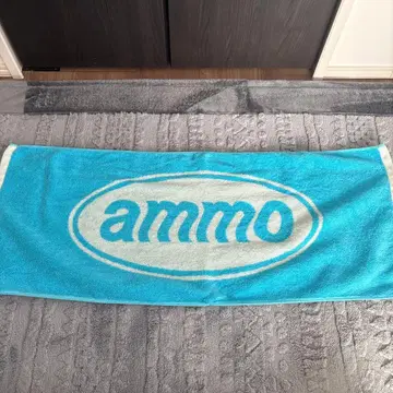 ammo 로고 타월 스카이블루