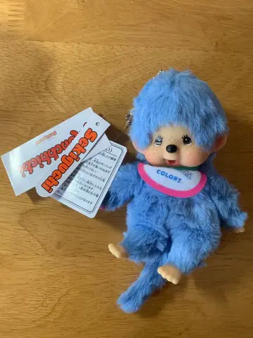 몬치치 컬러즈 블루 봉제 인형 키체인 포함