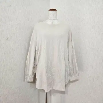 시즌 리즈닝 Lin.&Red 면100% 루즈핏 긴팔 티셔츠 (LL)