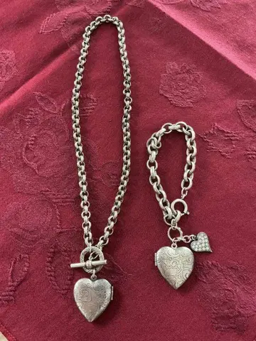 캐서린 포페스코 하트 로켓 펜던트 & 하트 로켓 팔찌