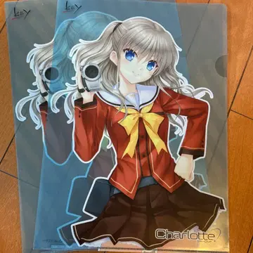 key 샬롯 클리어 파일 별의 바다 학원 토모리 나오 2장 세트