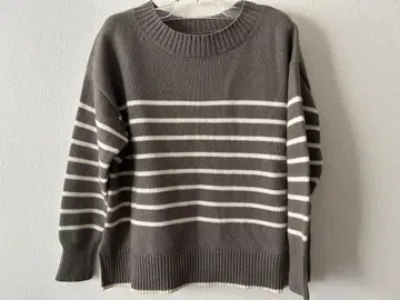 MICA & DEAL 긴팔 보더 니트