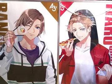 A3! 셋츠 반리 카야가사키 이타루 액자 프레임 포함 포스터 세트