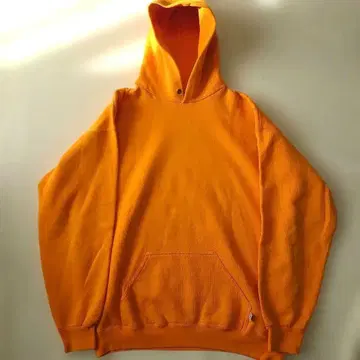 90s usa제 DISCUS 무지 후드티 머스타드