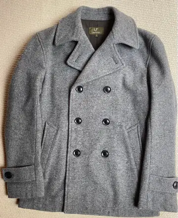 MEN S BIGI Union Station 그레이 피 코트 M 사이즈