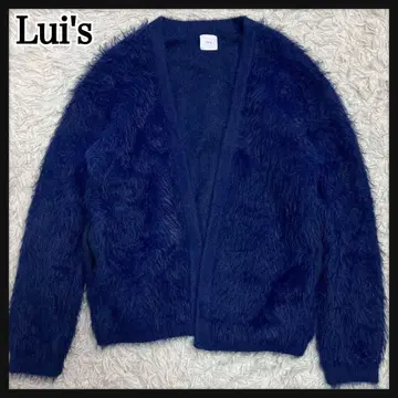 [ 새상품급 ] Lui's 루이스 모헤어풍 가디건 네이비 블루