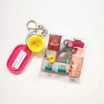 가챠 파우치 여자 목욕탕 세면대 표시 반지 표시 욕조 미니어처